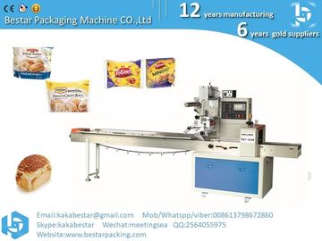 China. Máquina automática de embalaje de pan y mantequilla con almohada horizontal recta proveedor