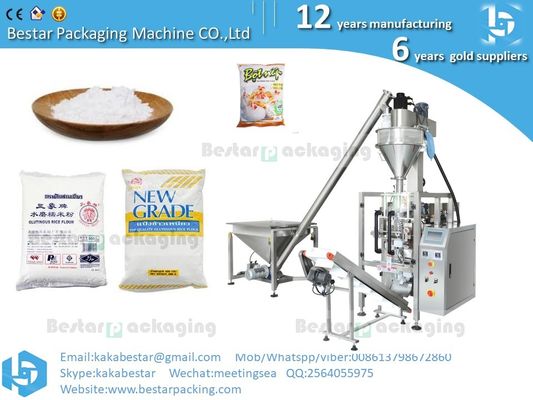 China. Máquina de embalaje de harina de arroz glutino con mando automático de Mitsubishi, máquina de embalaje en polvo proveedor