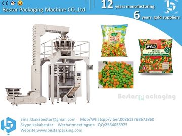 ¿Cómo hacer vegetales congelados mezclados en una bolsa bonita con la máquina de embalaje Bestar proveedor