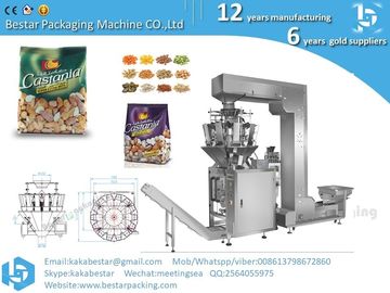 Besar 10 cabezas pesadora automática vertical Semillas para la máquina de embalaje de tomate proveedor