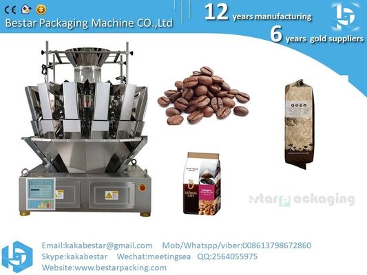 Máquina automática de bolsas de plástico de varias líneas para bolsas de cacao y café proveedor