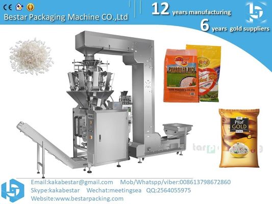 Venta caliente de 100g, 200g, 500g máquina automática de embalaje de arroz, máquina de embalaje de mijo proveedor