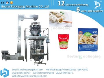 Máquina de embalaje de albóndigas congeladas rápidamente, máquina de pesaje de albóndigas congeladas rápidamente está equipada con bolsa de pie doypack proveedor