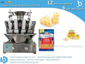 Máquina de pesaje y embalaje de rebanadas de queso parmesano liofilizado, máquina de embalaje de venta caliente proveedor