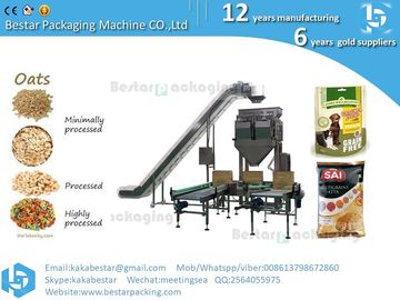 Máquina automática de embalaje de alimentos para perros, gatos, arroz, anacardos, almendras, avena, cereales y maní proveedor