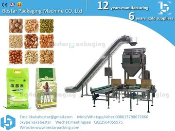 Máquina automática de embalaje de cereales y bocadillos /10 cabezas pesadora máquina de embalaje vertical de papas fritas proveedor