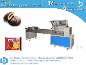Máquina automática de embalaje para galletas de pasas orgánicas de avena y galletas de chocolate con astillas de nuez proveedor