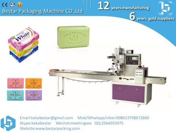 Máquina de embalaje de alta velocidad india para jabón natural puro máquina de embalaje de flujo horizontal máquina automática de embalaje de pan proveedor