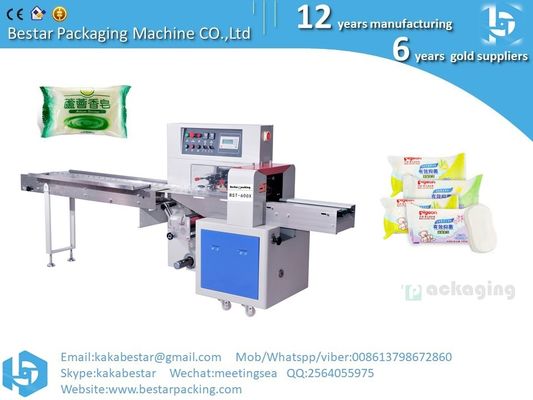 Jabón de mano tailandés, jabón de rosa limón jabón lavado de manos lavado de jabón máquina de embalaje horizontal máquina de embalaje de almohadas proveedor