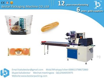 Hokkaido pan de leche, pan de trigo integral, pan de piña máquina de embalaje horizontal multifuncional proveedor