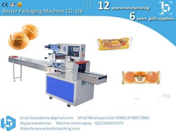 Hokkaido pan de leche, pan de trigo integral, pan de piña máquina de embalaje horizontal multifuncional proveedor