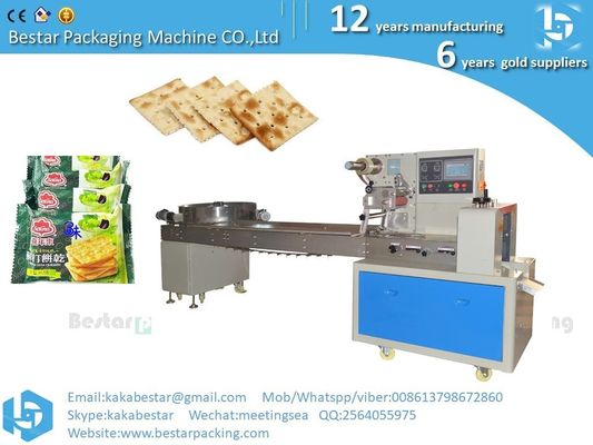 Galletas de chive, galletas de refresco sin azúcar máquina de embalaje automática proveedor