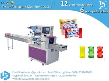 Caramelos del arco iris, frijoles de chocolate, caramelos, máquina de embalaje horizontal multifuncional proveedor