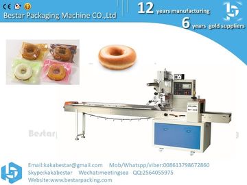 Máquina de embalaje automática, máquina de embalaje de rosquillas, pan, dulces, máquina de embalaje automático de flujo proveedor