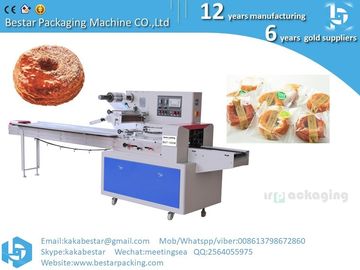 Máquina de embalaje automática, máquina de embalaje de rosquillas, pan, dulces, máquina de embalaje automático de flujo proveedor