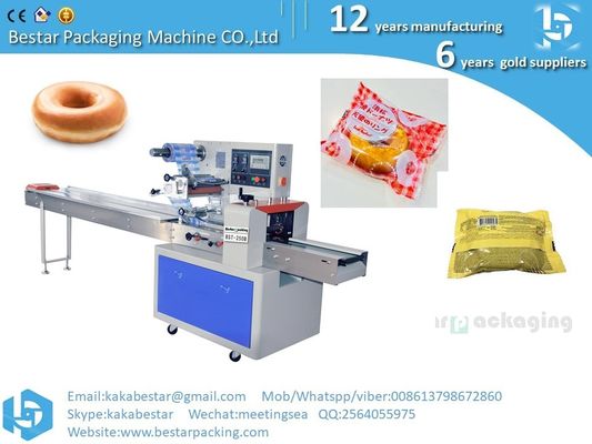 Máquina de embalaje de acero inoxidable, rosquilla de Boston, máquina de embalaje de pan proveedor