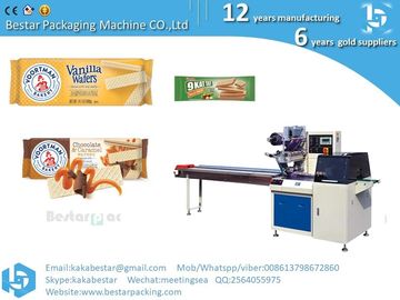 Precio de fábrica máquina automática de embalaje para chocolate, obleas y pan proveedor