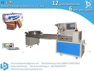 Máquina de embalaje de flujo automático completo con sistema de embalaje de alimentación de clasificación para gafas galletas galletas galletas proveedor