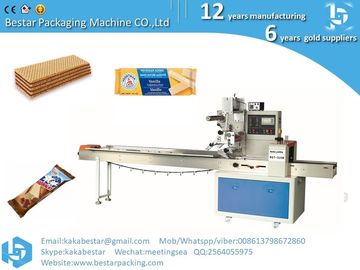 Máquina de embalaje de flujo automático completo con sistema de embalaje de alimentación de clasificación para gafas galletas galletas galletas proveedor