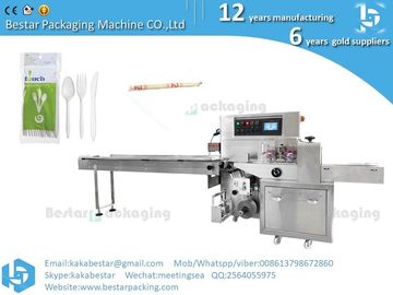Maquinaria de embalaje de palillos de alta velocidad, cucharas de helado, papel de tejido, almohada, máquina de embalaje con precio de fábrica. proveedor