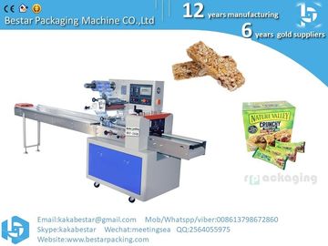 Mejor precio Tipo de almohada Chocolate Granola Protein Bar Packaging Machine Máquina automática de embalaje de barras de pan jabón hongo proveedor