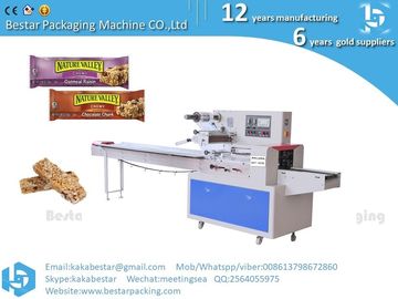 Mejor precio Tipo de almohada Chocolate Granola Protein Bar Packaging Machine Máquina automática de embalaje de barras de pan jabón hongo proveedor