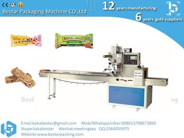Mejor precio Tipo de almohada Chocolate Granola Protein Bar Packaging Machine Máquina automática de embalaje de barras de pan jabón hongo proveedor
