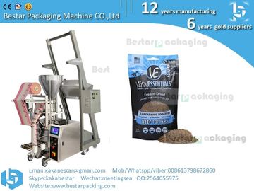 Máquina automática de embalaje de carne de vacuno destilada y molida, máquina de llenado vertical de harina con transportador de producto proveedor
