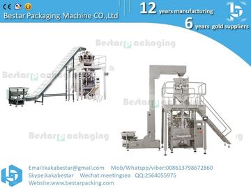 Máquina de embalaje vertical de cuatro bolsas de pie para bocadillos de arroz de granulado de harina de avena y maíz proveedor
