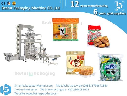 Bestar Automatic 6 cabeza de llenado de la máquina, máquina de embalaje, máquina de embalaje de almohada, máquina de embalaje de alimentos proveedor