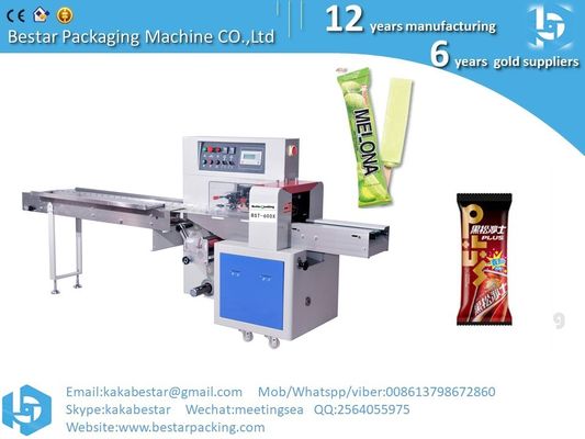 Máquina automática de embalaje de almohadas para muffins de alta calidad, máquina de embalaje de alimentos, fabricación de bolsas proveedor