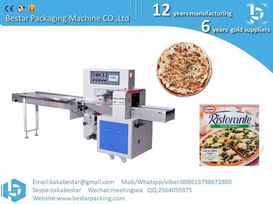 Máquina automática de embalaje de almohadas para muffins de alta calidad, máquina de embalaje de alimentos, fabricación de bolsas proveedor